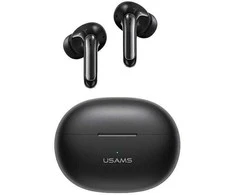 USAMS ausinės Bluetooth 5.3 TWS X-Don Series Dual mic ENC belaidės juodos spalvos BHUXD01 (SAMS-XD18)