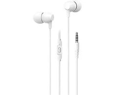 USAMS stereo ausinės EP-47 3.5mm baltos spalvos 1.2m HSEP4702 (US-SJ594)