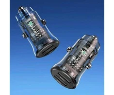 USAMS automobilinis įkroviklis C31 3A 2xUSB-A Fast Charge mėlynas CC162CC02 (US-CC162)