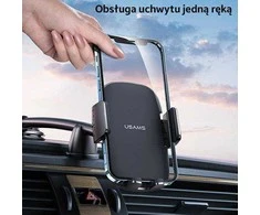 USAMS Automobilinis telefono laikiklis tvirtinamas ant panelės juodos spalvos ZJ065ZJ01 (US-ZJ065)