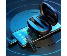 USAMS belaidis prisegamas mikrofonas ENC 2.4G USB-C ZB243MKF01 (US-ZB243)