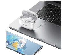 USAMS E05 TWS ausinės Bluetooth 6.0 belaidės baltos spalvos