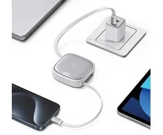 USAMS Kabelis pintas 3in1 MicroUSB/USB-C/Lightning 60W sidabro spalvos SJ650USB02 (US-SJ650)