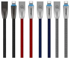 USAMS pintas U-Light Lightning kabelis mėlynas 1.2m IPZSUSB03 (US-SJ182)