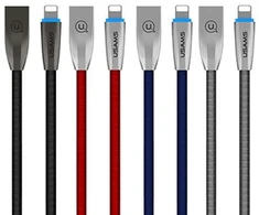 USAMS pintas U-Light Lightning kabelis mėlynas 1.2m IPZSUSB03 (US-SJ182)