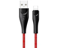 USAMS pintas kabelis U41 Lightning 3m 2A raudonas SJ397USB02 (US-SJ397) greito įkrovimo