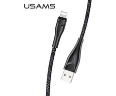 USAMS Braided U41 Lightning Kabelis 3m 2A juodos spalvos SJ397USB01 (US-SJ397) Fast Charge