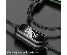 USAMS pintas U48 Lightning kabelis 1.2m 2A greito įkrovimo su LED žalias SJ423USB02 (US-SJ423)