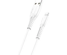 USAMS U35 Lightning kabelis 2A greito įkrovimo 1m baltas SJ364USB02 (US-SJ364)