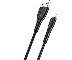 USAMS U35 Lightning Kabelis 2A Fast Charge 1m juodos spalvos SJ364USB01 (US-SJ364)