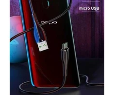 USAMS CABLE U38 MICROUSB 4A GREITAS ĮKROVIMAS OPPO 1M Baltas