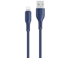 USAMS U68 Lightning 2A greito įkrovimo 1m mėlynas SJ500USB03 (US-SJ500)