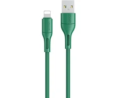 USAMS U68 Lightning 2A greito įkrovimo 1m žalias SJ500USB04 (US-SJ500)