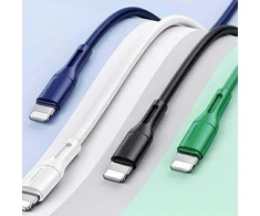 USAMS U68 Lightning 2A greito įkrovimo 1m žalias SJ500USB04 (US-SJ500)