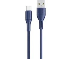 USAMS U68 USB-C 2A greito įkrovimo 1m mėlynas SJ501USB03 (US-SJ501)