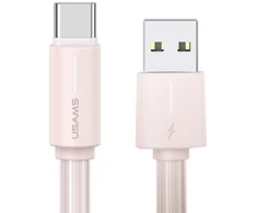 USAMS Kabelis USB-C/USB-C 1m SJ73460W juodos spalvos YU Series SJ734USB01 (US-SJ734)