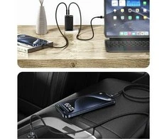 USAMS kabelis USB-C į USB-C komplektas 30vnt 3A 1.2m pintas SJ724ZJ01 (US-SJ724)