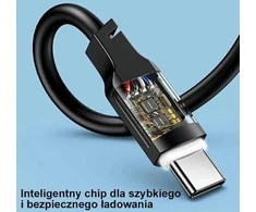 USAMS kabelis USB-C į USB-C 100W 1.2m Port Ekranas Fast Charging Lithe Series violetinės spalvos SJ567USB03