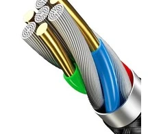 USAMS pintas kabelis U5 2A micro USBraudonos spalvos 1,2m SJ224USB02 (US-SJ224)