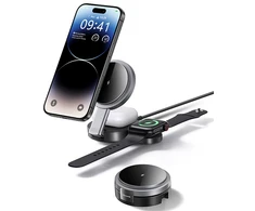 USAMS sulankstomas 3 viename 15W indukcinis telefono/Apple Watch/ausinės įkrovimas CD234WXC01 (US-CD234)