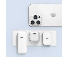 USAMS įkroviklis 1xUSB-C PD30W 3A (tik antgalis) PD3.0 greito įkrovimo violetinė X-ron serijos CC186