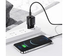 USAMS Laidinis įkroviklis 1xUSB-C T36 mini 20W (only head) PD3.0 Fast Charging baltos spalvos CC124TC02 (US-CC124)