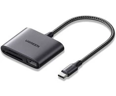 USB-C kortelių/USB skaitytuvas UGREEN CM387