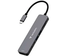 USB Hub Verbatim HDMI/USB-C 3.2/USB-C/2xUSB-A 3.2/SD/Micro SD aliuminio korpusas 32158