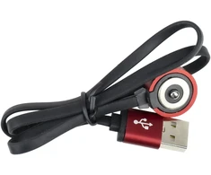 USB laidas PNI Adventure F75 žibintuvėlių įkrovimui, su magnetiniu kontaktu, ilgis 50 cm