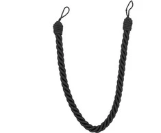 Užuolaidų virvelė Luance COT, 1.6 cm, antracito