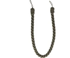 Užuolaidų virvelė Luance COT, 1.6 cm, tamsiai žalia