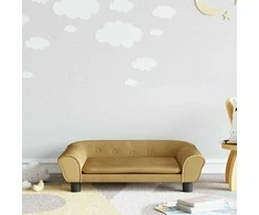 Vaikiška sofa, rudos spalvos, 70x45x26cm, aksomas