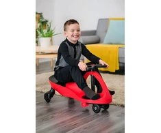 Gravitacinė važiuoklė vaikams LED ratai raudona ECOTOYS