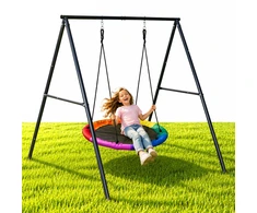 Vaikiškos sodo sūpynės „lizdas“ 100 cm plieno rėmas, ECOTOYS