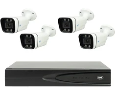 Vaizdo stebėjimo rinkinys NVR POE PNI House IP810, 4 PNI IP8POE kameros, 8MP ir pridedami kabeliai