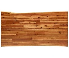 Valgomojo stalas su gyvu kraštu, 160x80x75cm, akacijos masyvas