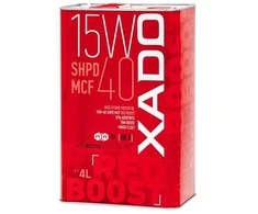 Variklio alyva XADO Atomic Oil 15W-40 SHPD MCF Raudona Boost , 4L