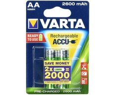 Varta įkraunamos baterijos AA 2600 mAh, 2 vnt.