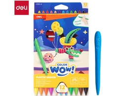 Vaškinės kreidelės DELI ColorWow 12 spalvų