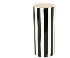 Vaza Atmosphera 204295, 30 cm, balta/juoda