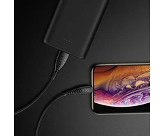 Cable USB A to Lightning VEGER 2,4A V105 1,2 m juodas