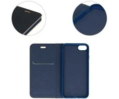 Vennus Book dėklas su rėmeliu skirtas Apple iPhone 14 Pro Max mėlynos spalvos