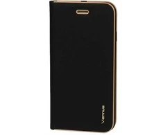Vennus Book dėklas su rėmeliu skirtas Apple iPhone 12 Pro Max juodos spalvos