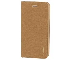 Vennus Book dėklas su rėmeliu skirtas Apple iPhone 13 Pro Max aukso spalvos