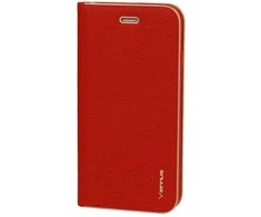 Vennus Book dėklas su rėmeliu skirtas Apple iPhone 14 Pro raudonos spalvos