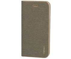Vennus Book dėklas su rėmeliu skirtas Apple iPhone 13 pilkos spalvos