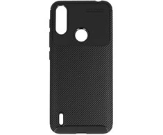 Vennus Carbon Elite dėklas skirtas Motorola E7 Power juodos spalvos
