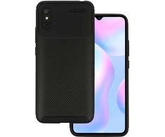 Vennus Carbon Elite dėklas skirtas Xiaomi Redmi 9A juodos spalvos