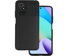 Vennus Carbon Elite dėklas skirtas Xiaomi Redmi 10 juodos spalvos