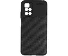 Vennus Carbon Elite dėklas skirtas Xiaomi Redmi 10 juodos spalvos